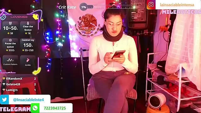 LaInsaciableIntensa live cam