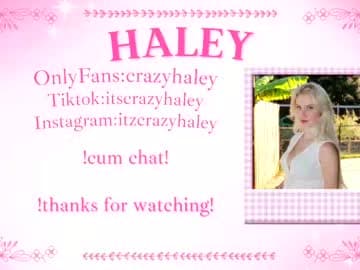 Haley blonde live cam